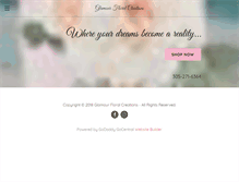 Tablet Screenshot of glamourfloralcreations.com